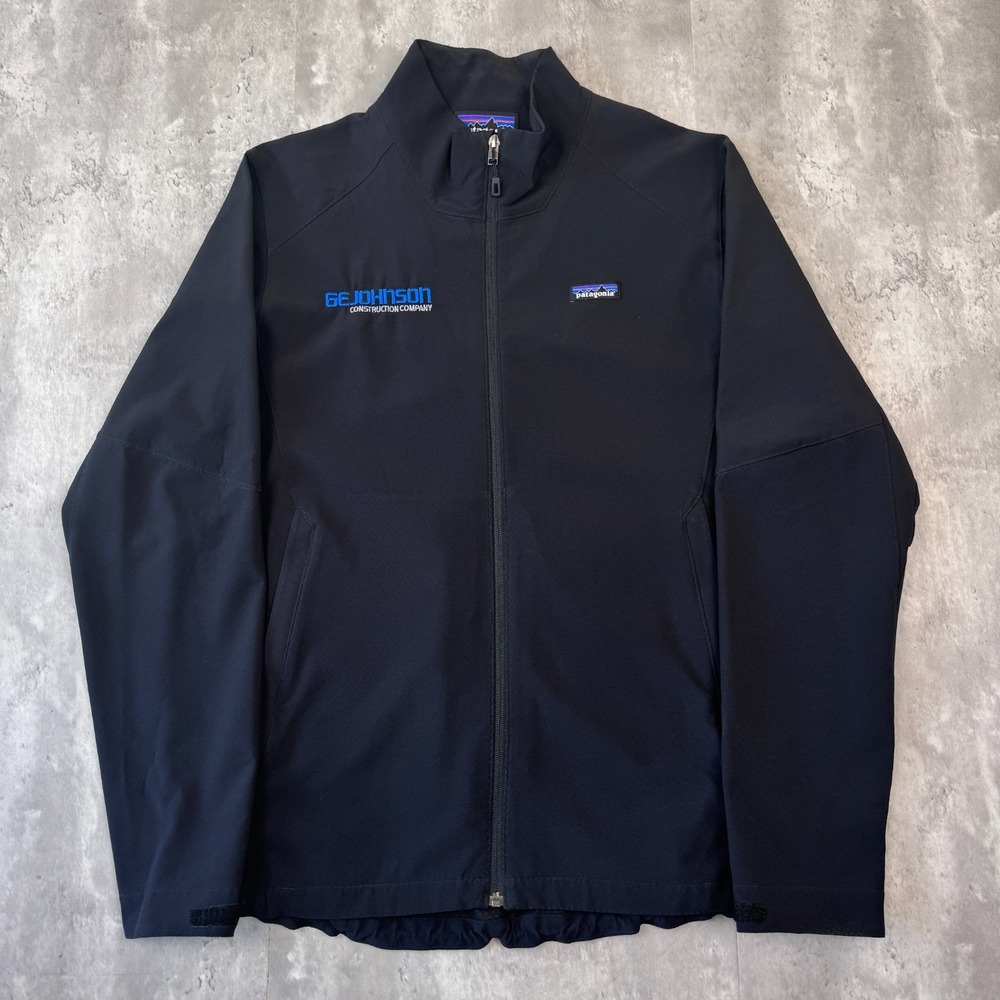 Patagonia Adze Jacket Men's Large Black Polartec Softshell Granola Outdoor